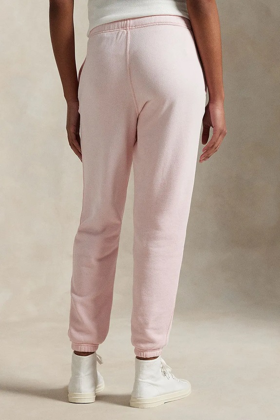 Polo Ralph Lauren pantaloni della tuta di cotone 211935585 rosa SS25