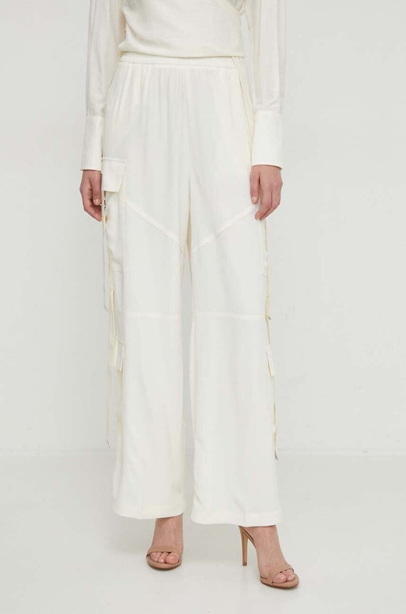 Îmbrăcăminte Sisley pantaloni 4UTDLF04W bej