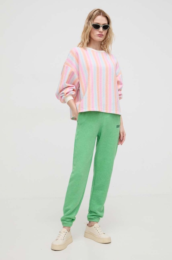 American Vintage melegítőnadrág DOV05AE24 zöld SS24