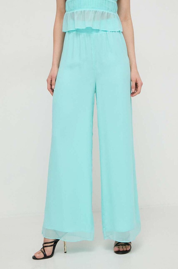 Patrizia Pepe pantaloni alta turchese 2P1584.A061