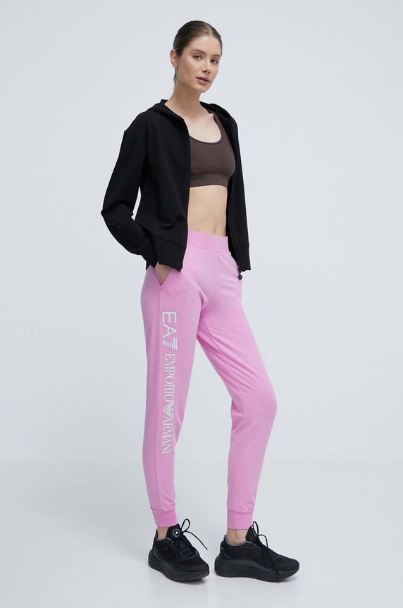 Tepláky EA7 Emporio Armani TJTXZ.8NTP85.1432 růžová SS24