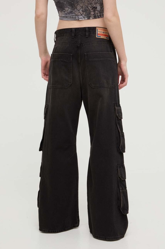 Odzież Diesel jeansy D-SIRE-CARGO-D A13317.0KIAG czarny