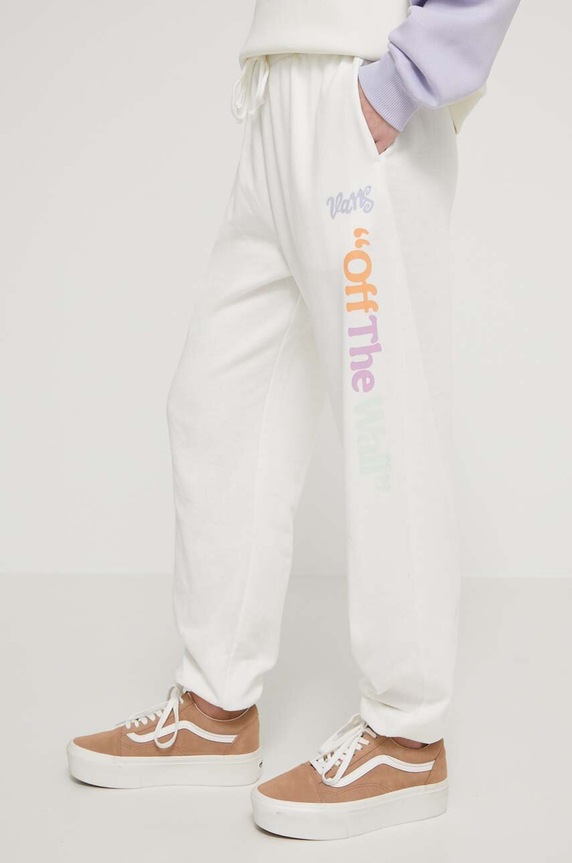 Vans melegítőnadrág nyomtatásos bézs VN000G9NFS81