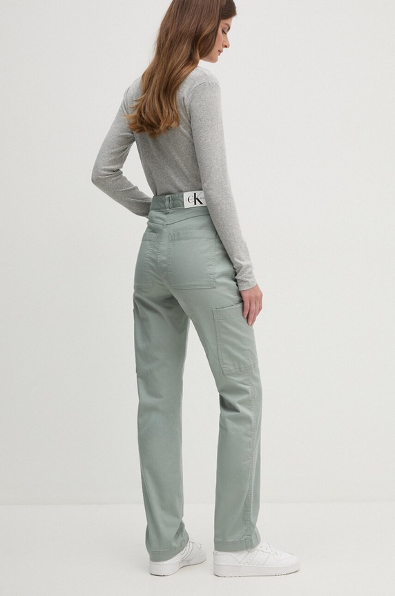 Oblečení Kalhoty Calvin Klein Jeans J20J223117 šedá