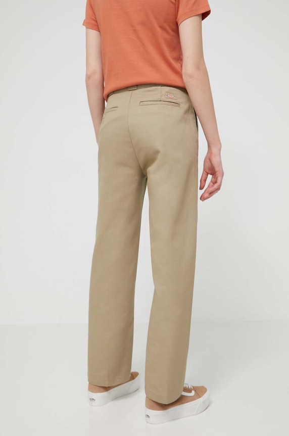 Dickies nadrág ELIZAVILLE REC sima bézs DK0A4XKB