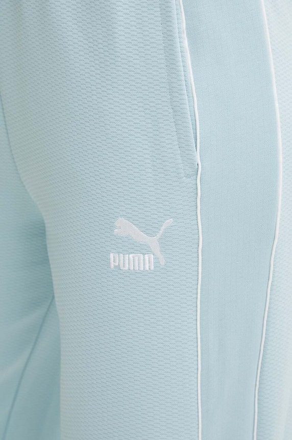 Puma spodnie dresowe T7 High Waist Pant niebieski 624212