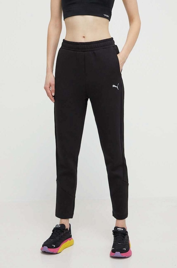 Tréninkové kalhoty Puma Evostripe pletenina černá 677880