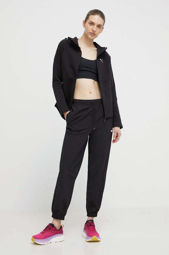 Puma spodnie dresowe 680406 czarny SS24