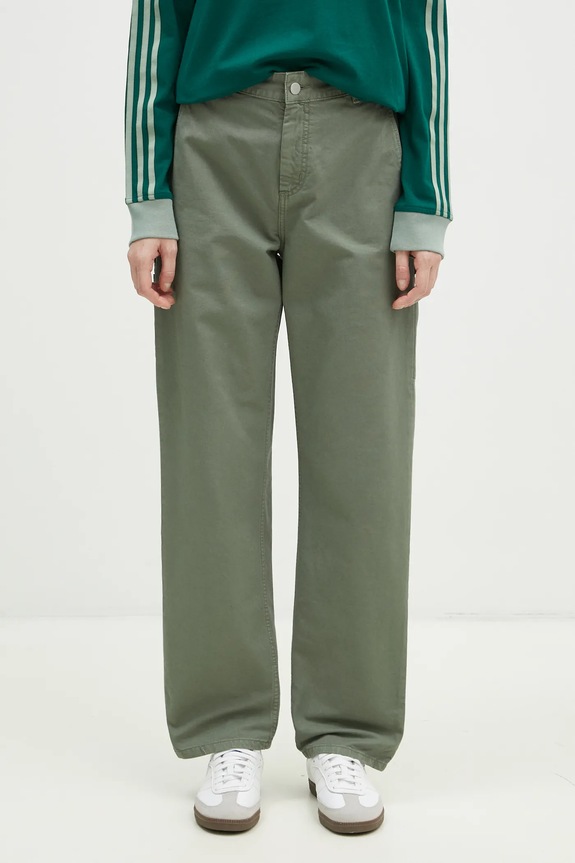 Штани Carhartt WIP Pierce Pant Straight гладкий зелений I026588.1YFGD