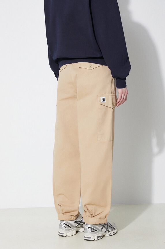 Βαμβακερό παντελόνι Carhartt WIP Collins Pant I029789.1YAGD μπεζ SS24