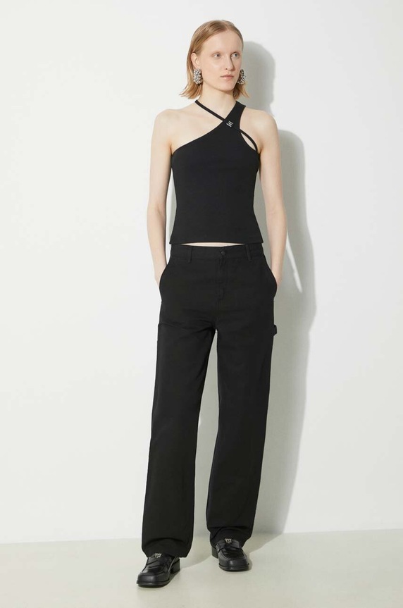 Bavlněné kalhoty Carhartt WIP Pierce Pant Straight I032966.8902 černá AW24