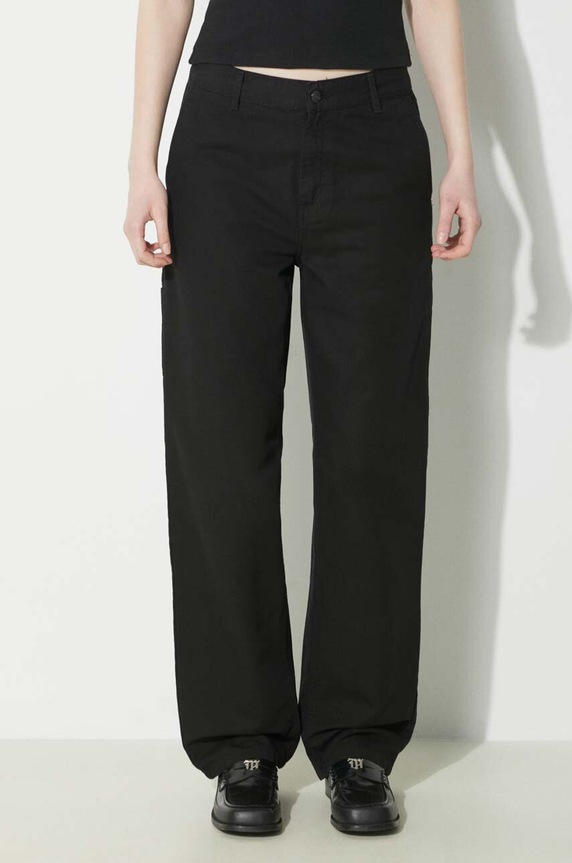 Bavlněné kalhoty Carhartt WIP Pierce Pant Straight černá I032966.8902