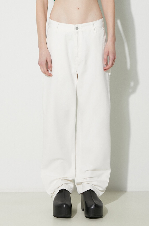 Хлопковые брюки Carhartt WIP Pierce Pant Straight гладкий бежевый I032966.D602