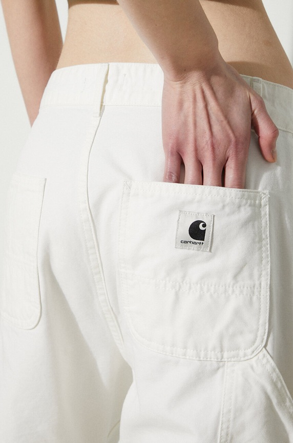 Хлопковые брюки Carhartt WIP Pierce Pant Straight I032966.D602 бежевый