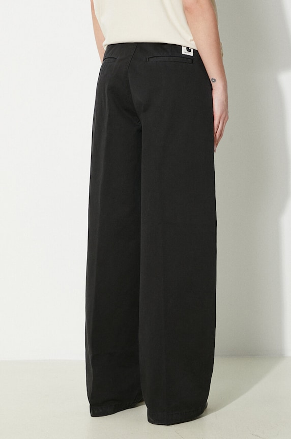 Одежда Хлопковые брюки Carhartt WIP Leola Pant I033147.8906 чёрный