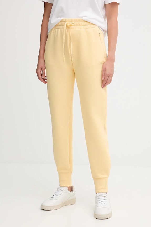 Tepláky Lacoste pletenina žlutá XF0343