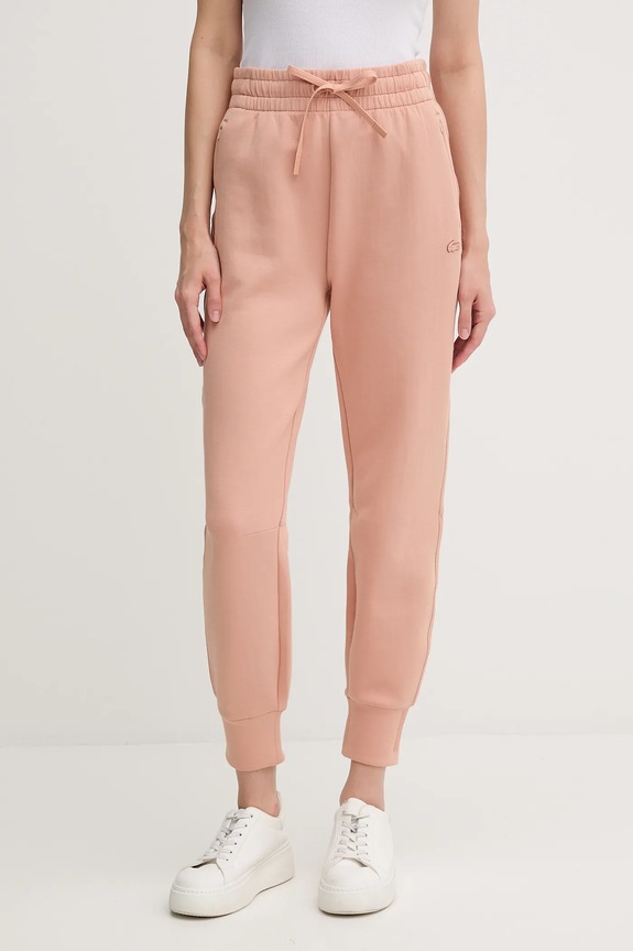 Donji dio trenirke Lacoste pletivo narančasta XF0343