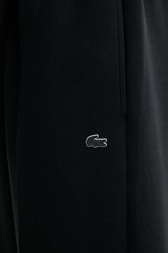 Lacoste spodnie dresowe damskie z bawełną czarny XF7374