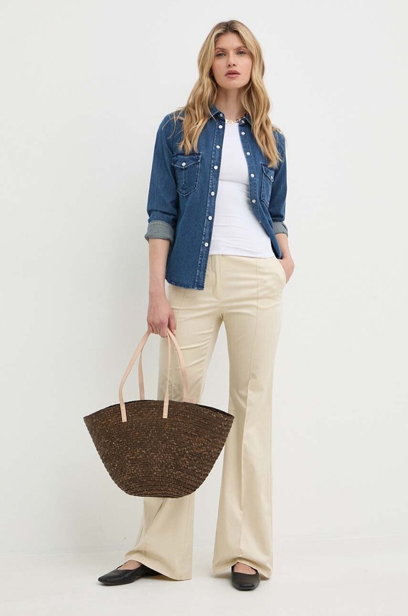 Παντελόνι MAX&Co. 2416131034200 μπεζ SS24