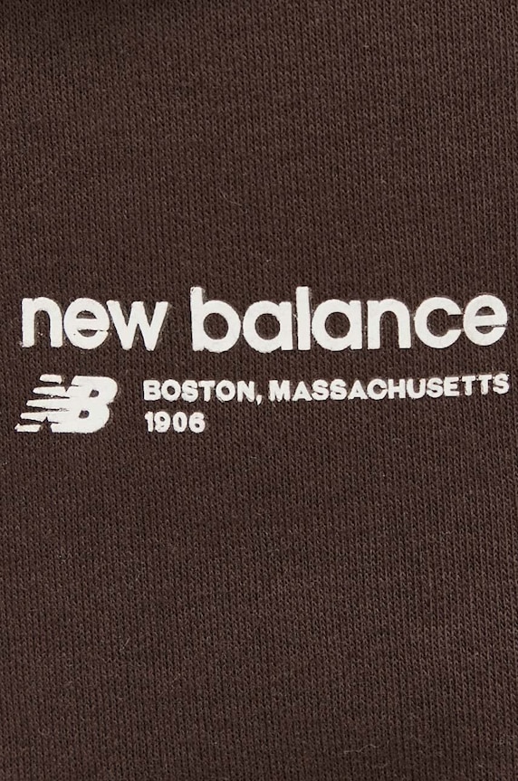 Tepláky New Balance WP33513KCF hnědá WP33513KCF