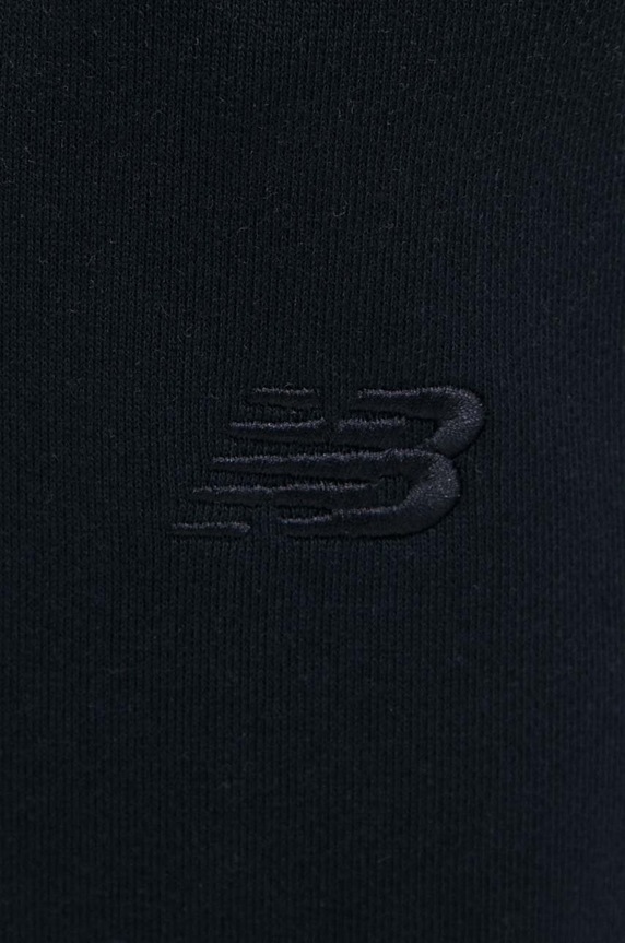 New Balance spodnie dresowe bawełniane WP41513BK czarny WP41513BK