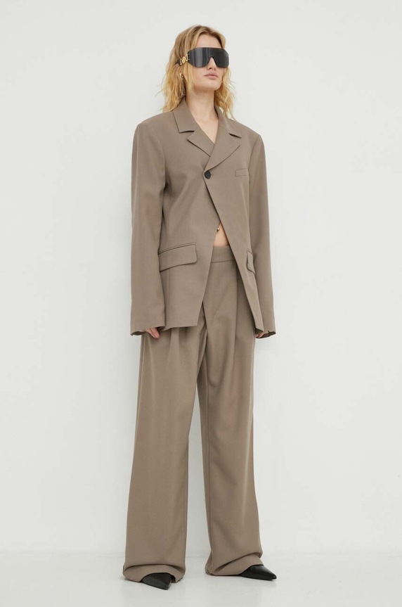 Won Hundred nadrág 2877.14199 barna SS24