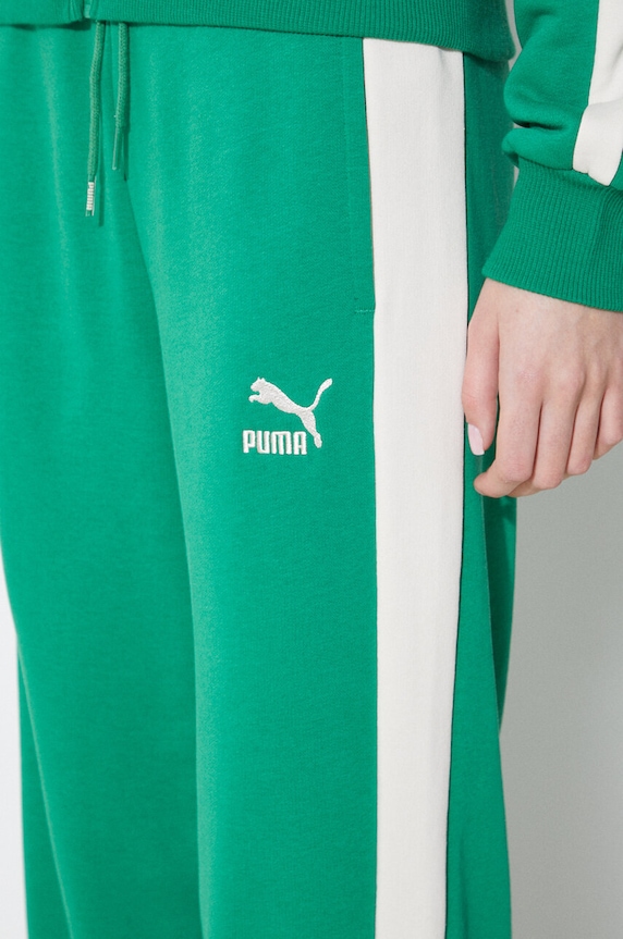 Puma ICONIC T7 spodnie dresowe damskie 625411 zielony