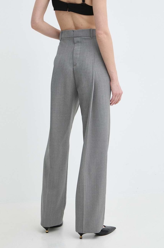 Oblečenie Vlnené nohavice Victoria Beckham 1224WTR005385A sivá