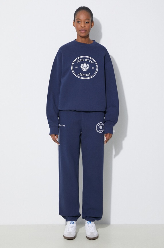 Sporty & Rich cotton joggers Eden Crest Sweatpants SW1072NA navy SS24