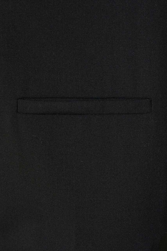 Vlněné kalhoty JW Anderson Front Pocket Straight Trousers TR0332.PG1321.999 černá