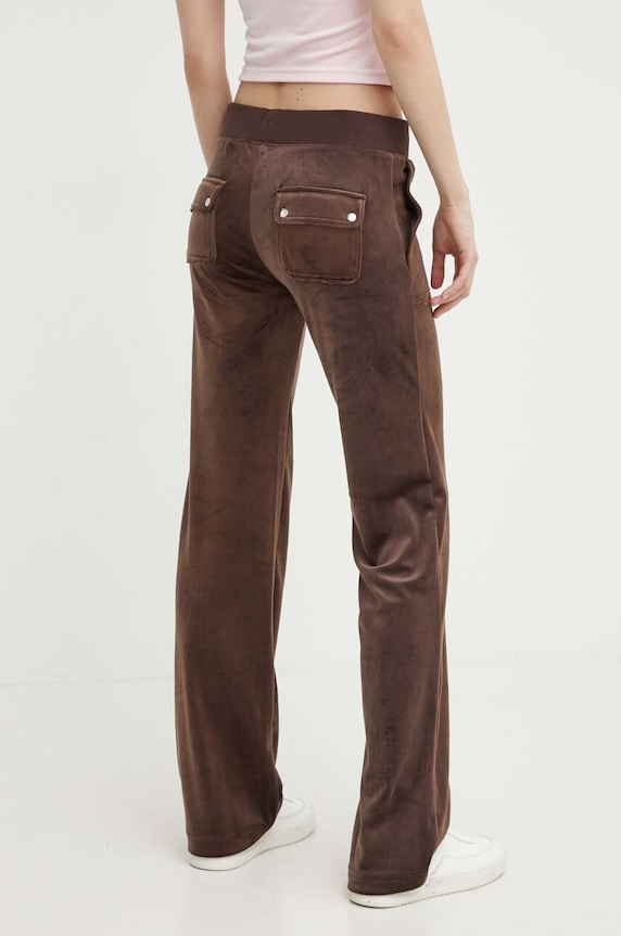 Abbigliamento Juicy Couture pantaloni da tuta in velluto JCAP180EU.193 marrone