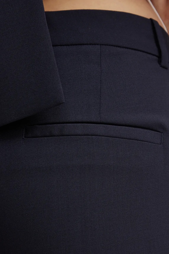 BOSS pantaloni de lână Tameah bleumarin 50490045