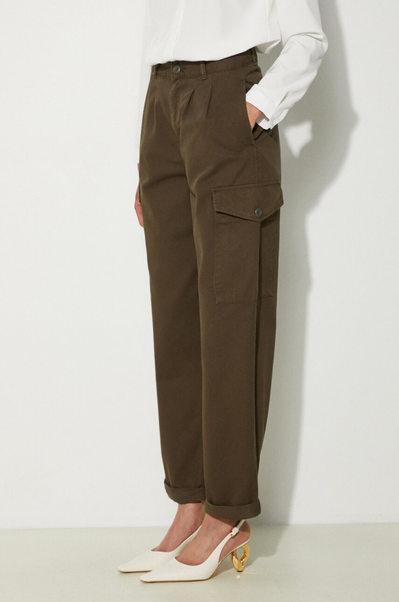 Bavlnené nohavice Carhartt WIP I029789.63GD zelená I029789.63GD