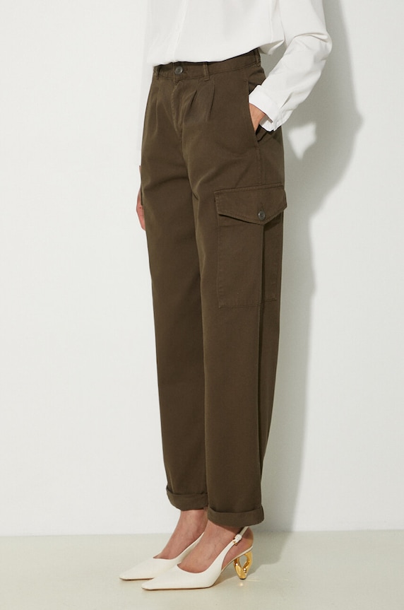 Bavlnené nohavice Carhartt WIP I029789.63GD zelená I029789.63GD