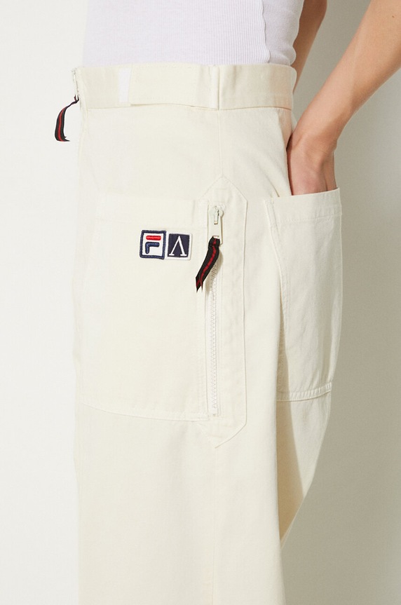 Fila spodnie bawełniane Fila x Aries Pant beżowy 42PS24PA010122690269