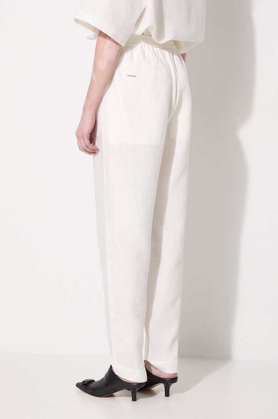 Odjeća Lanene hlače Pangaia DNA Linen Trousers 10001914 bijela