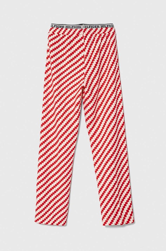 Tommy Hilfiger spodnie dresowe dziecięce KG0KG07747.128.176.PPYH czerwony SS24