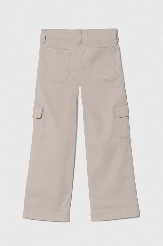 Παιδικό παντελόνι Abercrombie & Fitch KI256.3003 μπεζ SS24