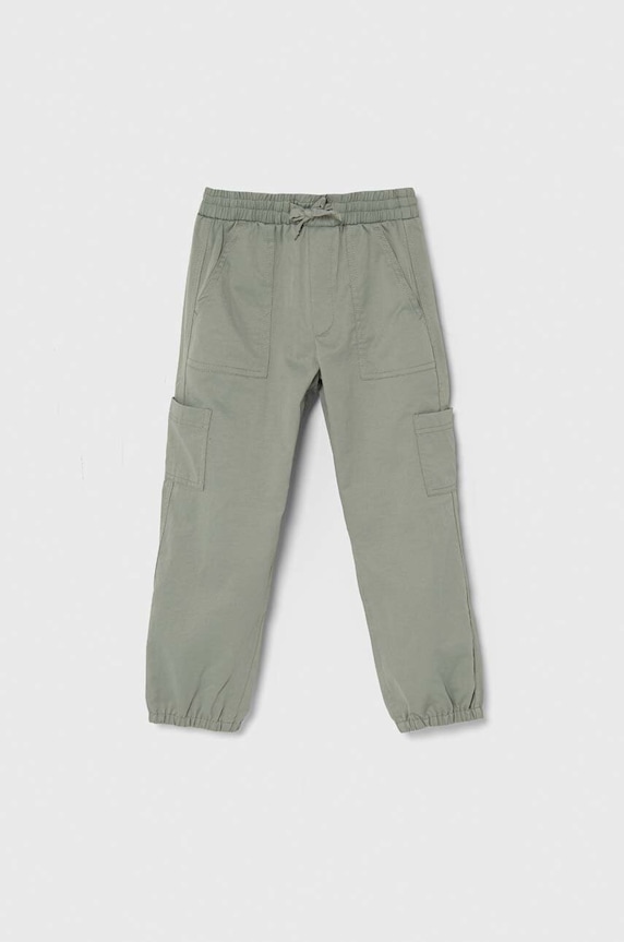 Detské nohavice Abercrombie & Fitch látka zelená KI256.3035