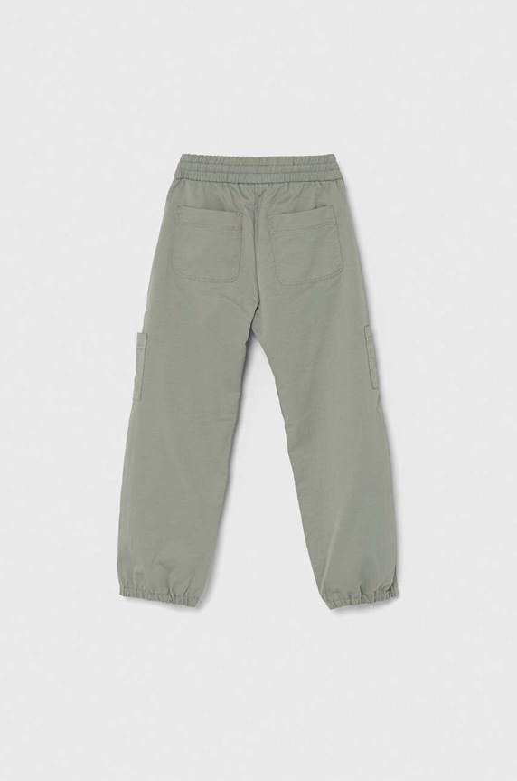 Detské nohavice Abercrombie & Fitch KI256.3035 zelená SS24
