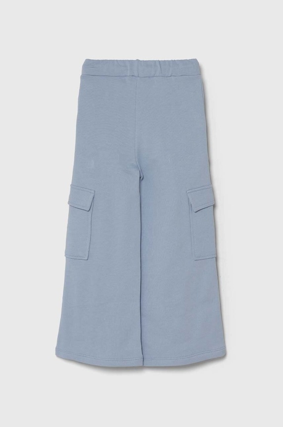 Dětské bavlněné tepláky United Colors of Benetton 3J68CF04Z.G.Seasonal modrá SS24