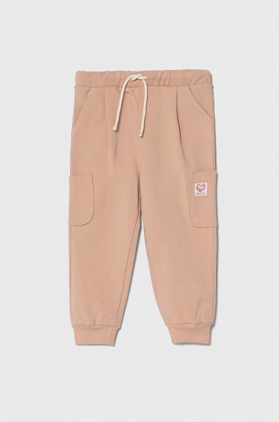 Παιδικό φούτερ United Colors of Benetton με ελαστάν ροζ 3MDUGF03W.P.Seasonal
