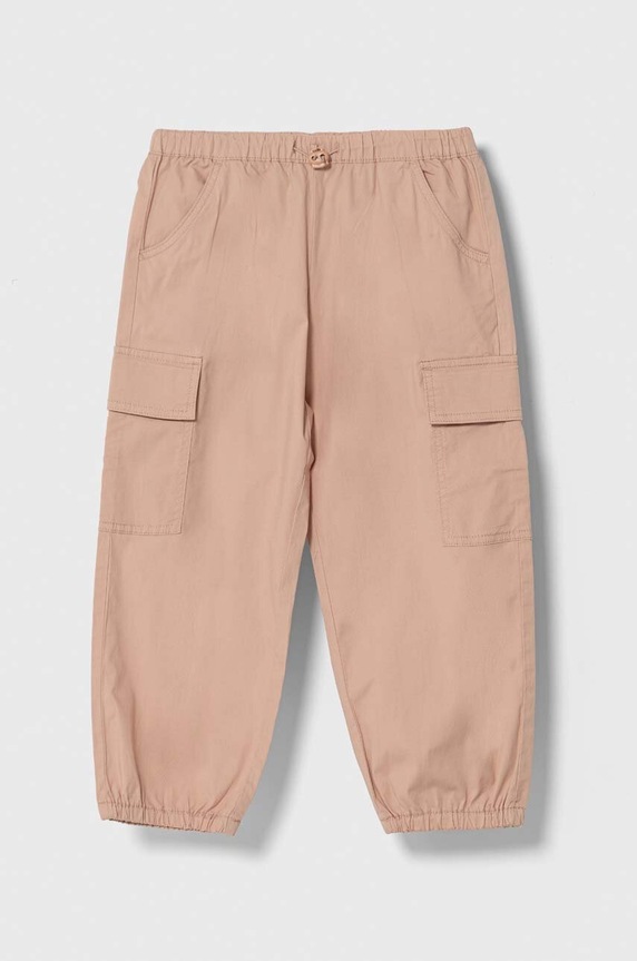 United Colors of Benetton spodnie dziecięce z elastanem różowy 4L2VGF01Q.P.Seasonal