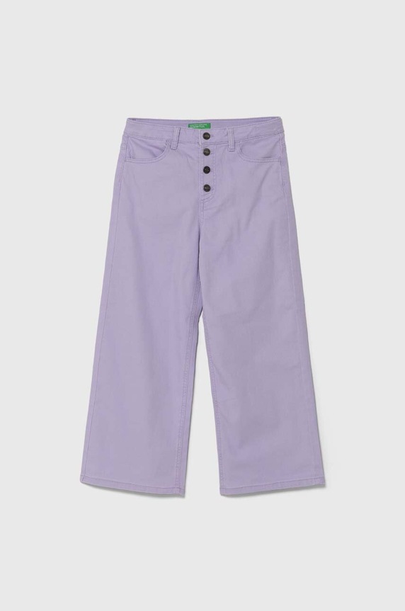 United Colors of Benetton jeansy dziecięce Planet friendly fioletowy 4RISCE02T.G.Seasonal