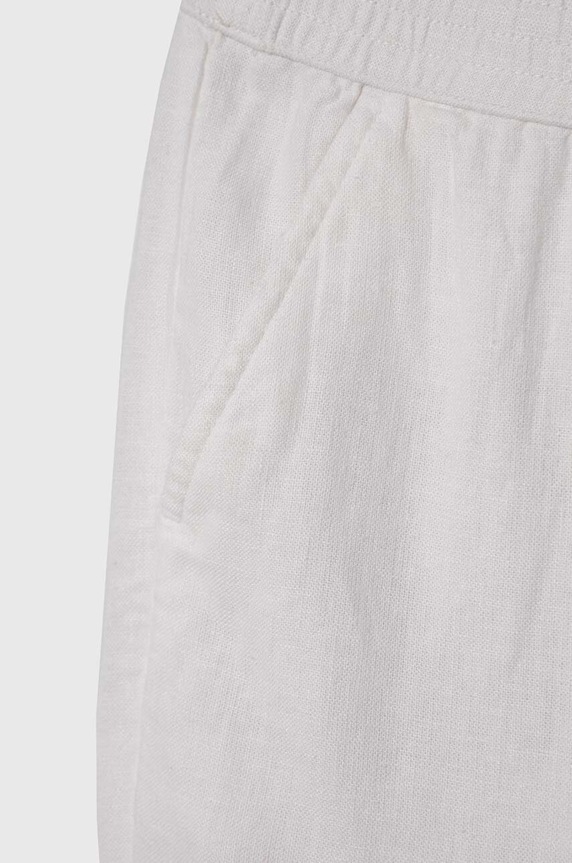 Abercrombie & Fitch spodnie lniane dziecięce KI256.2560 biały SS24
