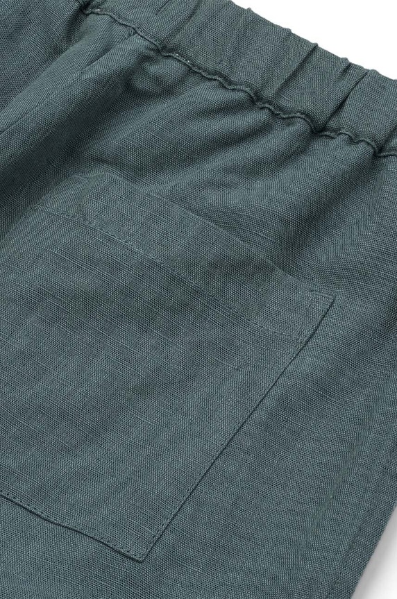 Liewood spodnie z domieszką lnu dziecięce Orlando Linen Pants niebieski LW19361