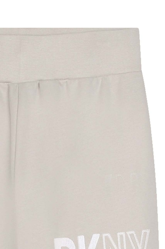 Παιδικό βαμβακερό παντελόνι DKNY λευκό D60033.114.150