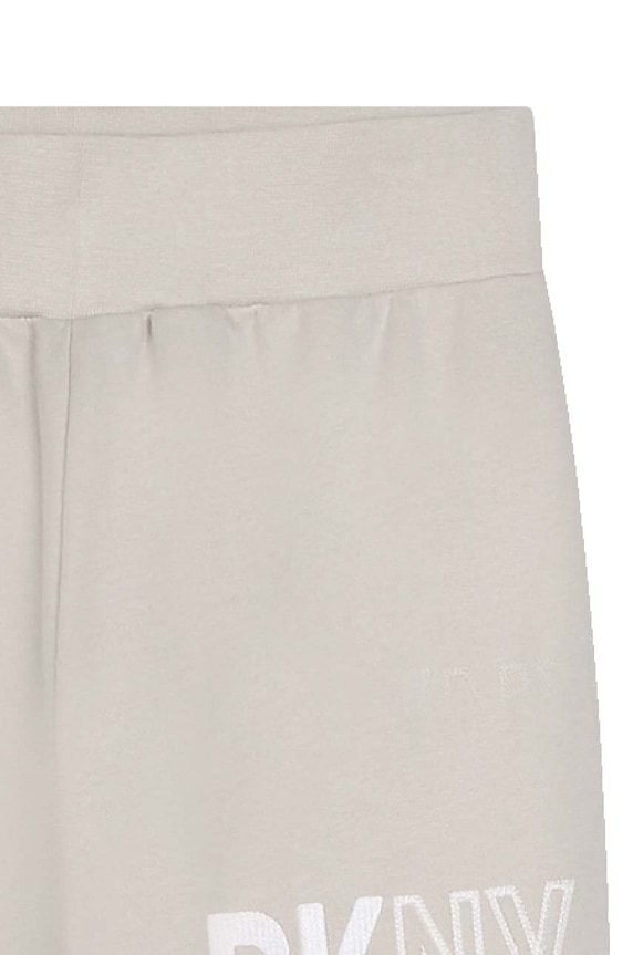 Παιδικό βαμβακερό παντελόνι DKNY λευκό D60033.114.150