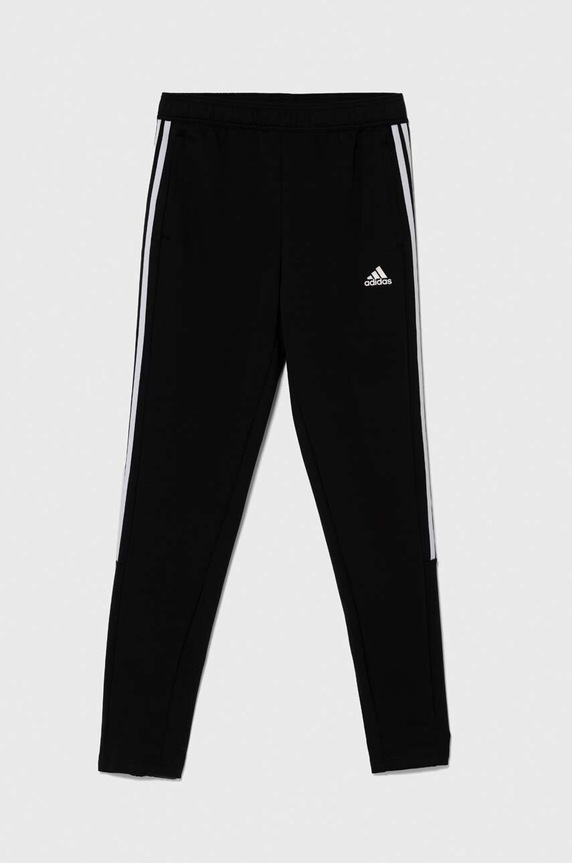 adidas spodnie dresowe dziecięce dzianina czarny IS4348