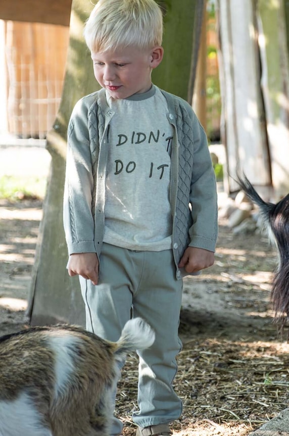 Dětské kalhoty That's mine Floke 066351 šedá SS24